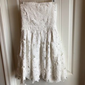 Sans Souci Lace Strapless Dress Floral